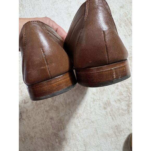 Bally Brennan-01 Brown Leather Loafers Men’s 9 M Swiss Made Slip On Dress Shoes main image 5